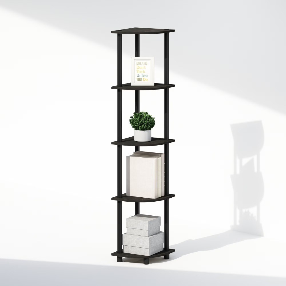 Turn-N-Tube 5 Tier Multipurpose Corner Display Rack Shelving Unit,