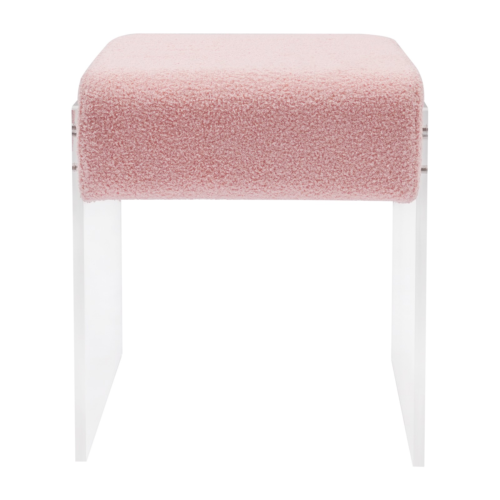 Makeup Stool Modern Minimalist Multi-functional Vanity Acrylic Chair w/ Cushion