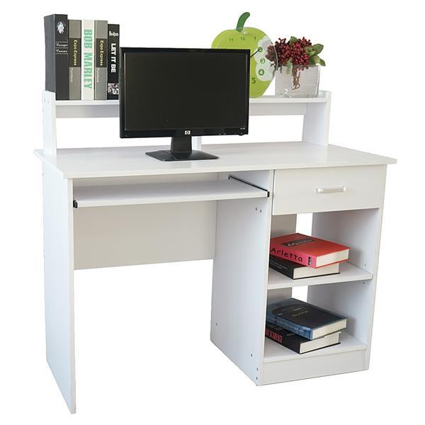 White General Style Modern E1 15MM Chipboard Computer Desk Office High Quality