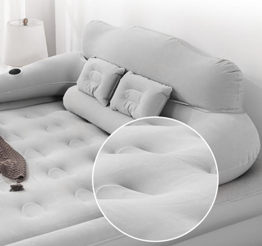 Inflatable Air Mattress King Size with Electric Pump & Built-in Pillow Blow UP