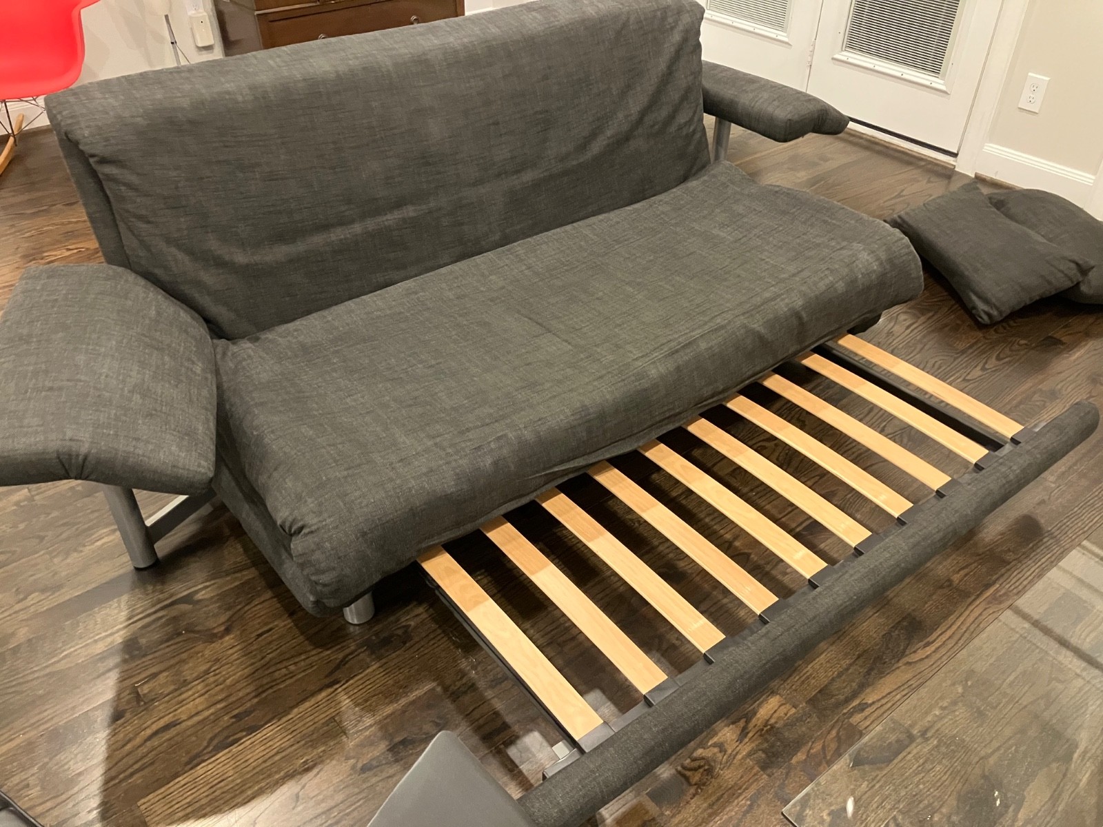 Ligne Roset Multy Sofa Bed with Arms in Gray