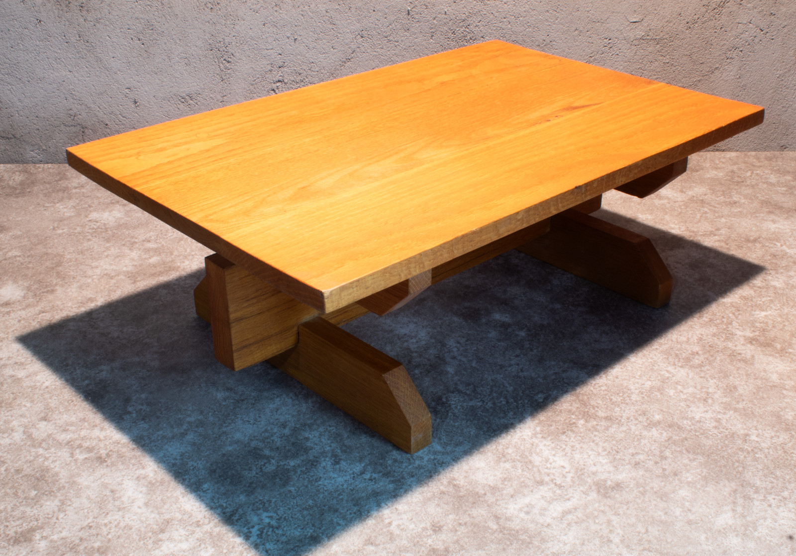 Oak Meditation Altar Table Handmade Puja Table Spiritual 8 1/2 x 16 x 23 1/2″