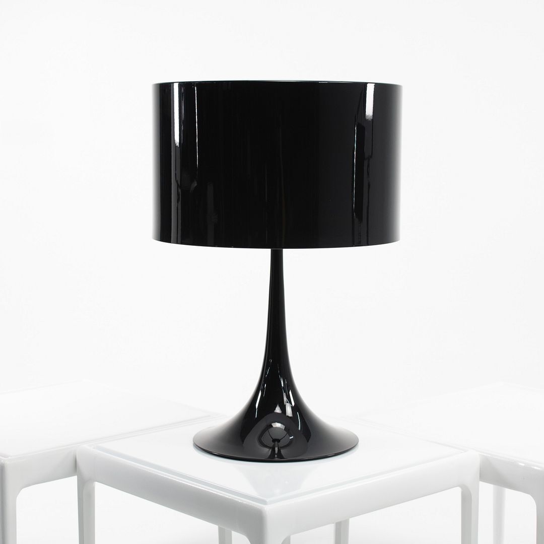 2020 Spun Light T1 Table Lamp in Shiny / Gloss Black by Sebastian Wrong for Flos