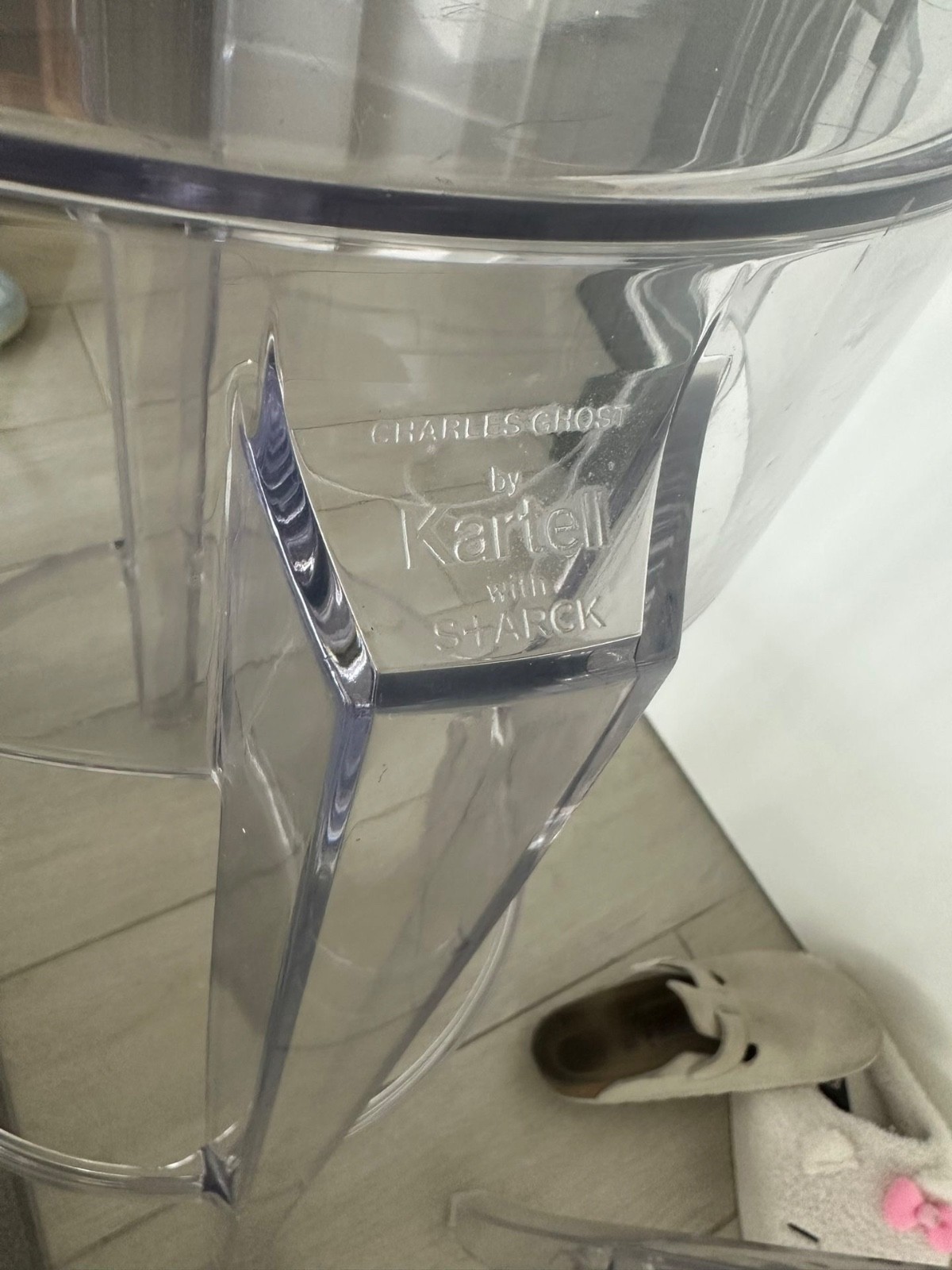 CHARLES GHOST 65 CM (3 STOOLS) Philippe Starck KARTELL