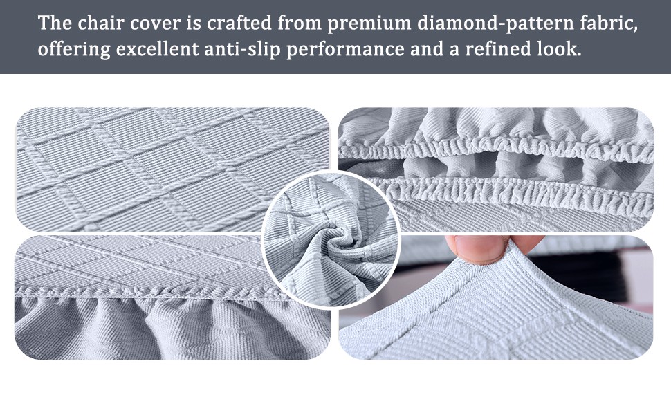 Stretch Jacquard Office Chair Cover, Removable Washable Desk Chair Cover,