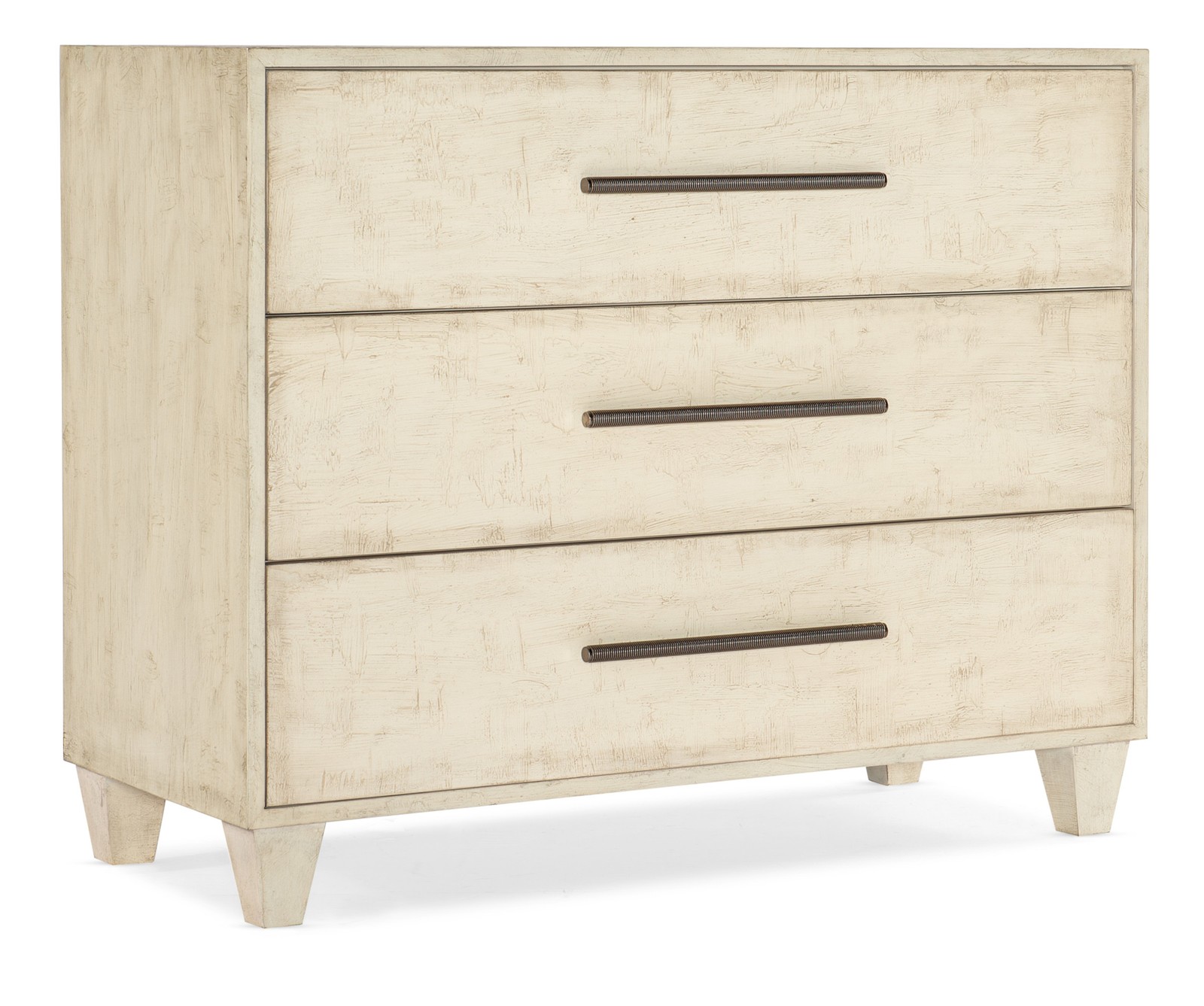 Hooker Furniture 628-85652 Melange 42″W 3 Drawer Maple Veneer – Textured Creme /