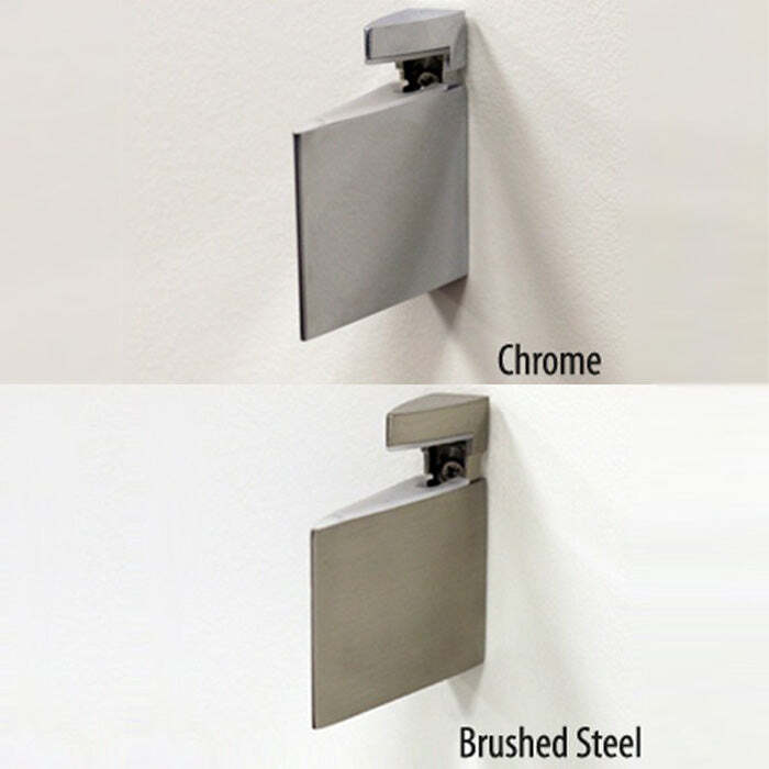 Chrome Raven Shelf Brackets (Set of 2) By Spancraft Glass