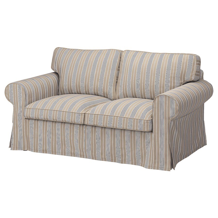 IKEA UPPLAND Cover for loveseat, Karlshov beige/multicolor 505.470.69 – New