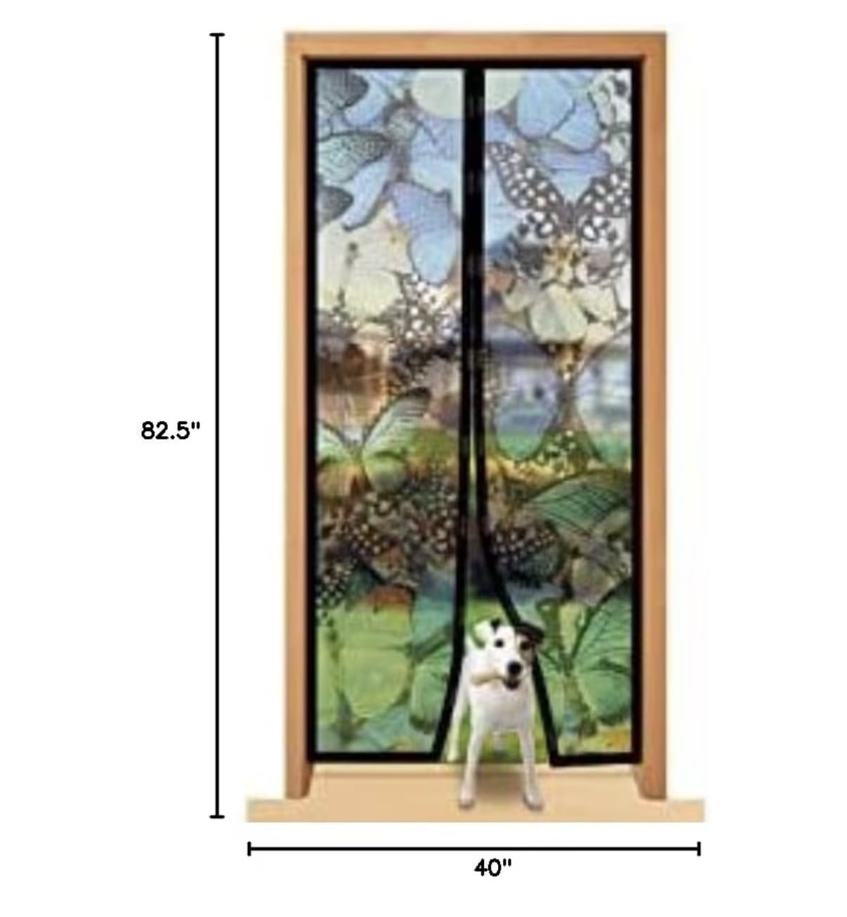 Total Vision Butterfly Pattern – Quick Install Mesh Magnetic Multicolored