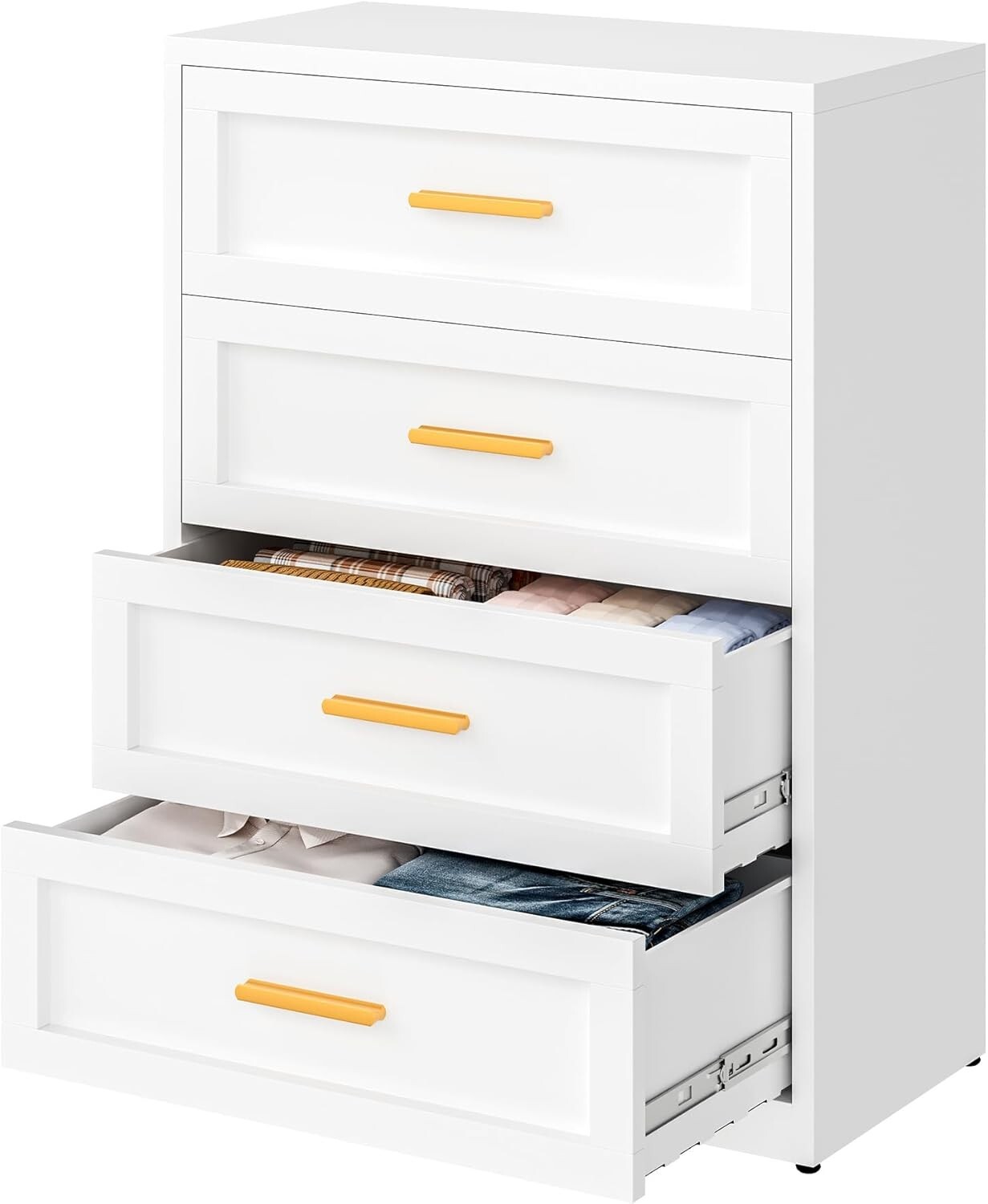 Cofar Metal Chest of Drawers Modern Bedroom Furniture 4 Draw Girl Dressing Table