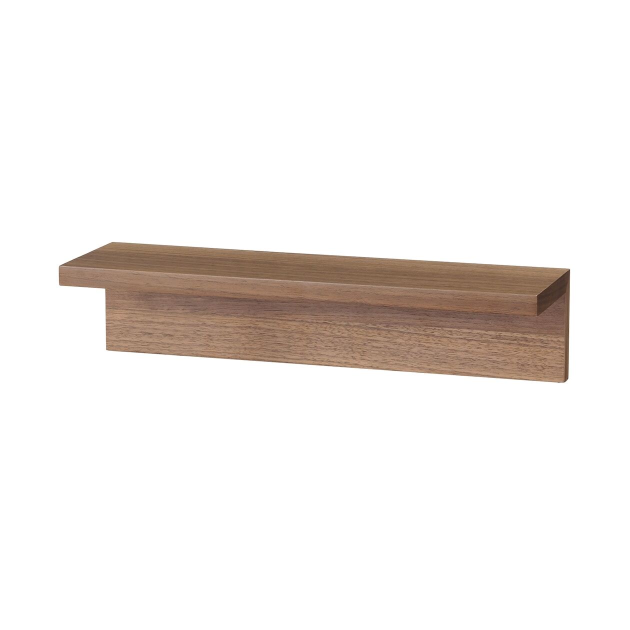 MUJI Furniture Shelf 44cm for Wall Load capacity 3kg Walnut veneer 44505106