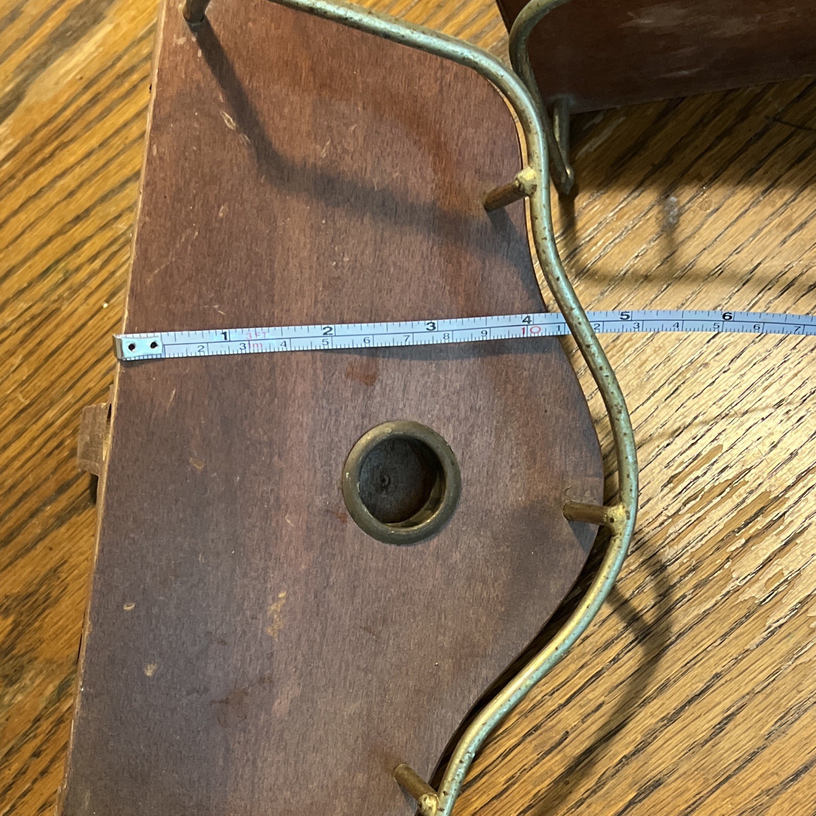 Vintage Set of 2 Triangle Corner Wall candle holder