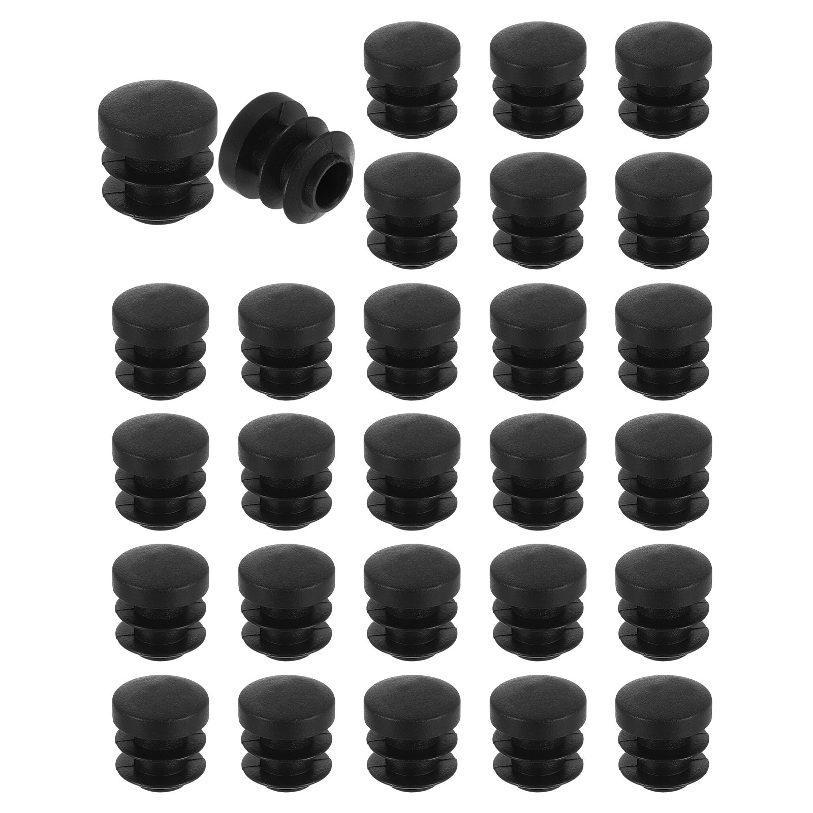 28Pcs Round Plastic Plug Furniture Leg Pipe Insert 14mm(0.55 Inch)