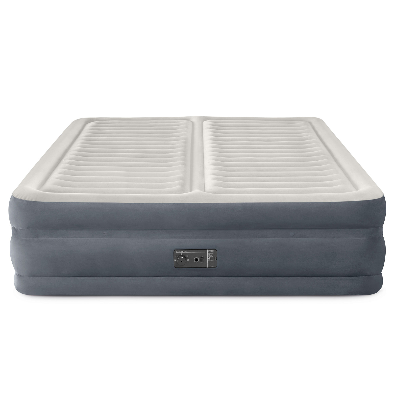 Intex 64953E Deluxe Dual Zone 22″ King Sized Air Mattress with Built In Air Pump