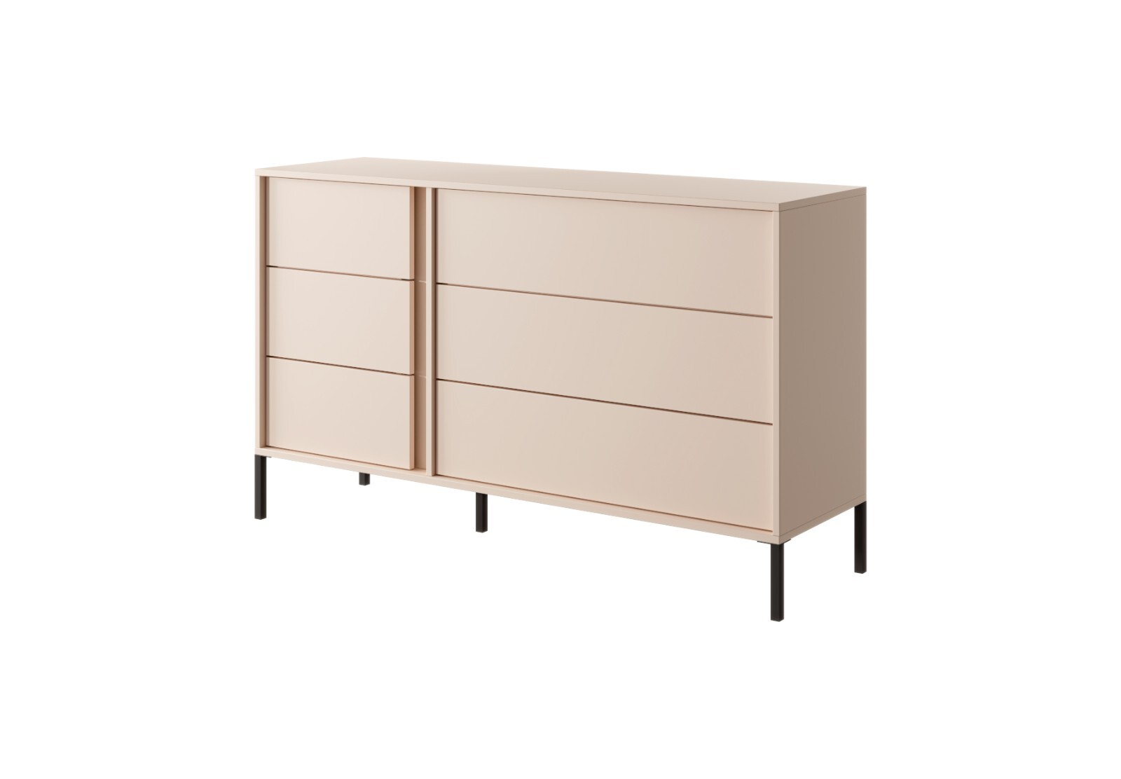 Bedroom Set DAST 3 Piece – Wardrobe Bed Chest of Drawers Modern