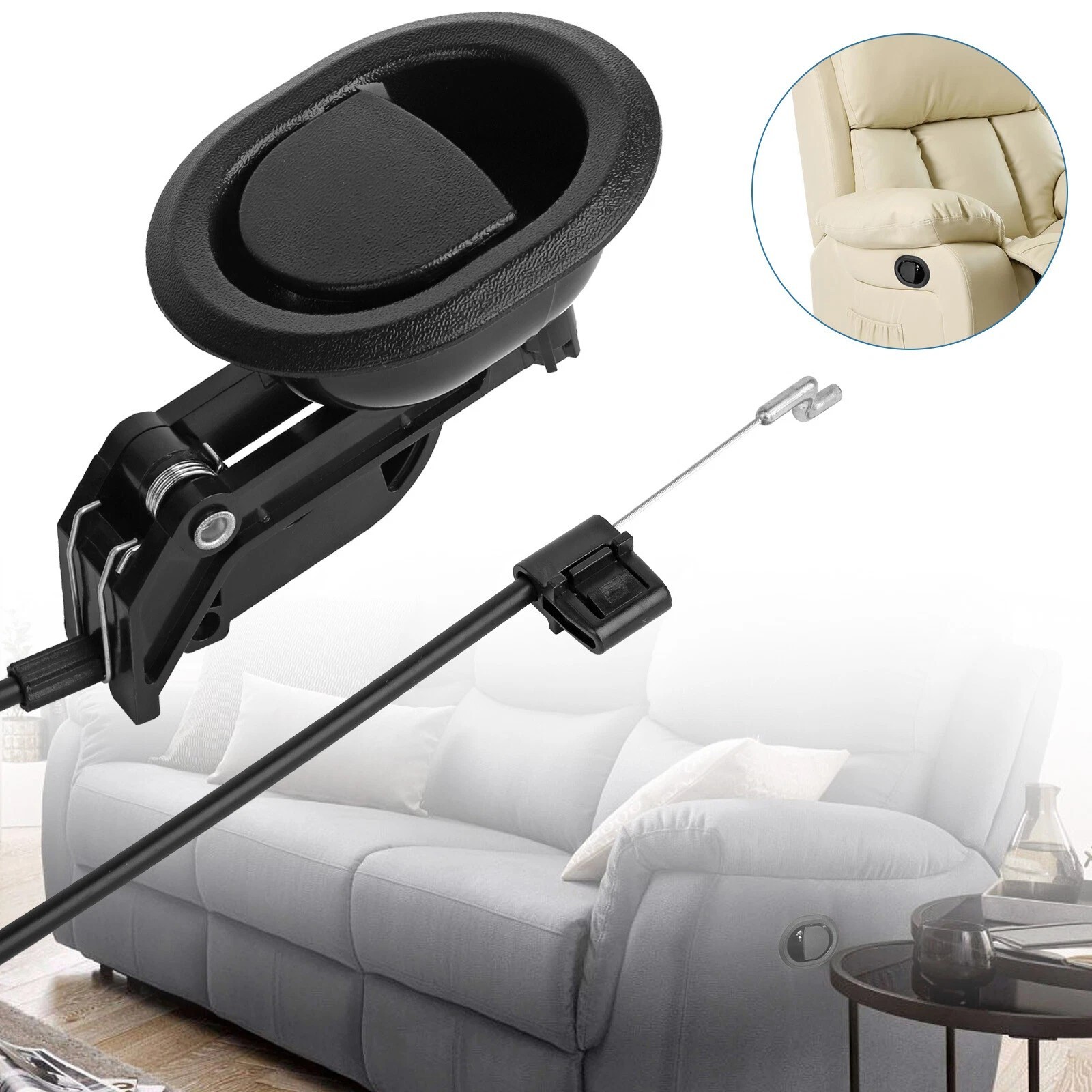 Sofa Recliner Release Pull Handle Replacement Chair Couch Cable Lever Switch