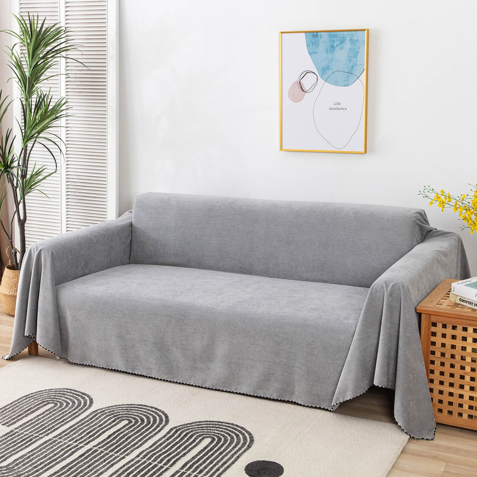 Sofa Couch Blanket Cover Water Resistant Couch Cover Full Protect from Scratch