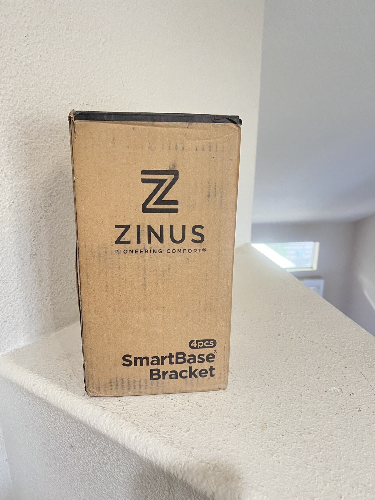 Zinus Smartbase 4-Piece Bracket Set and Bed Skirt for Twin Bed Frame New 5x5x10