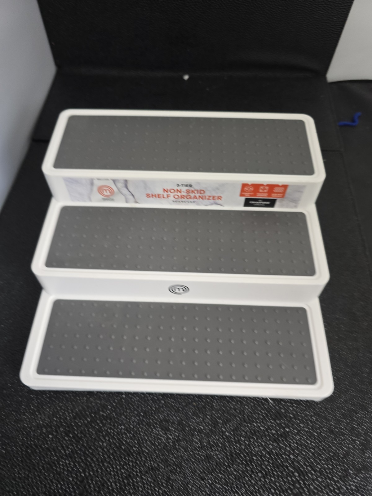 Three Tier Non-skid Shelf Organizer 9.4 In By 9.4 Inches By 3.3 In