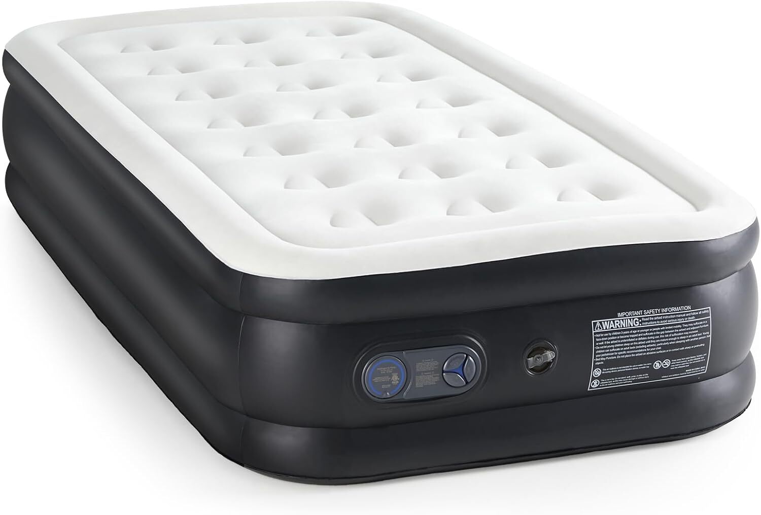 16″ 18″ Twin Queen Air Blow Up Inflatable Mattress Airbed with Built-in Pump