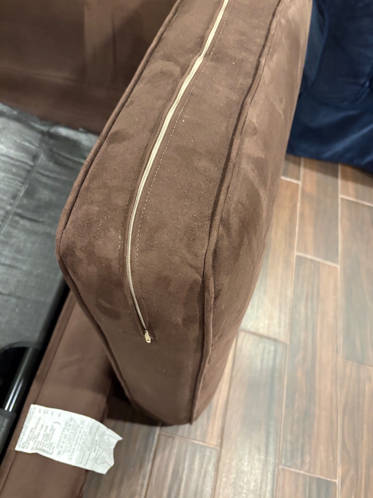 Pottery Barn Pearce Roll Arm 3-Piece Sectional Sleeper Sofa in Performance Suede