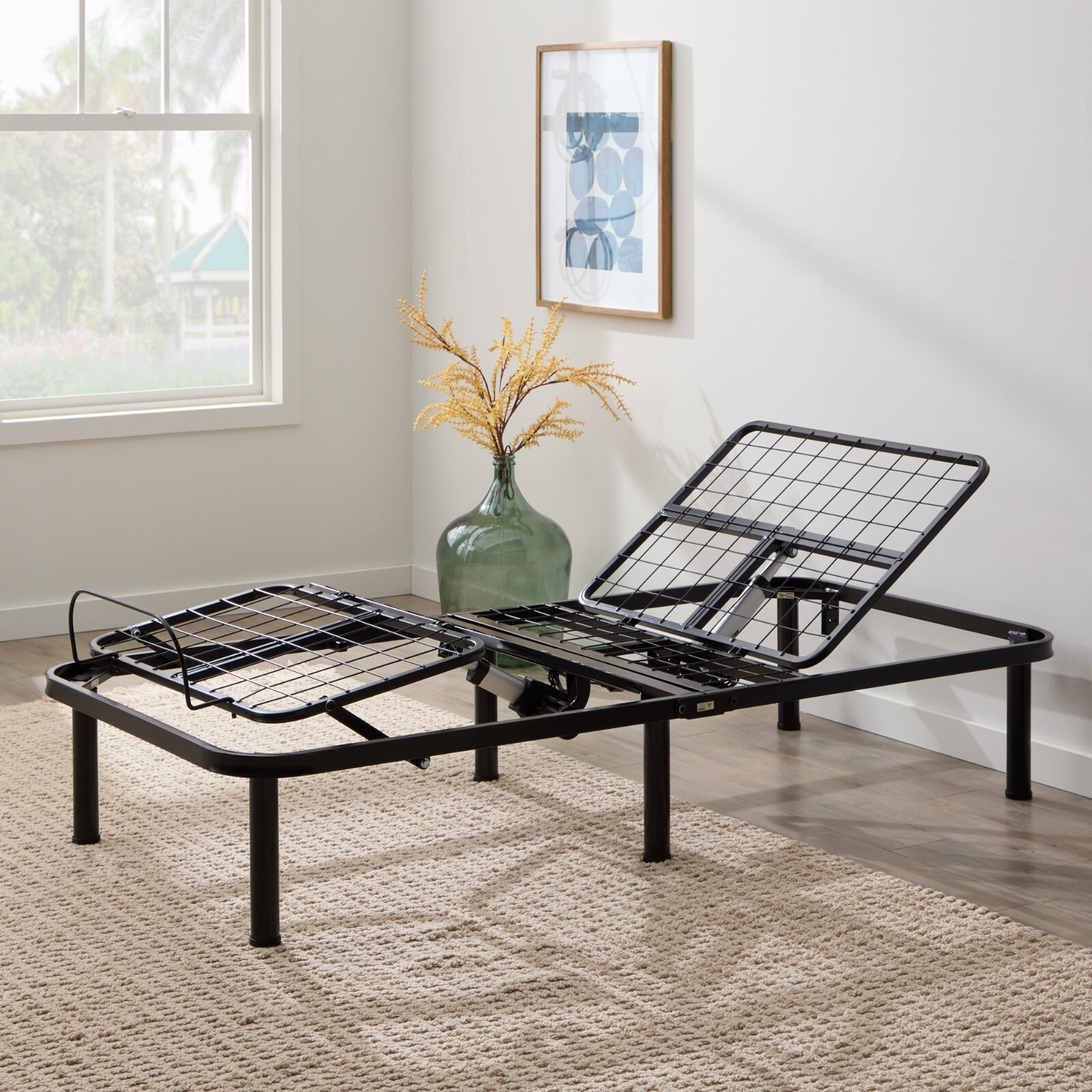 Linenspa Adjustable Base – Bed Frame with Independent Head and Foot Incline