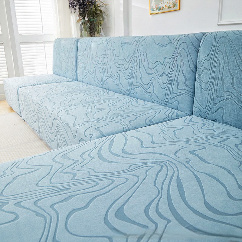 Armless Sofa Cover Chaise Lounge Elastic Sofa Bed Protector Non-Slip Couch Cover