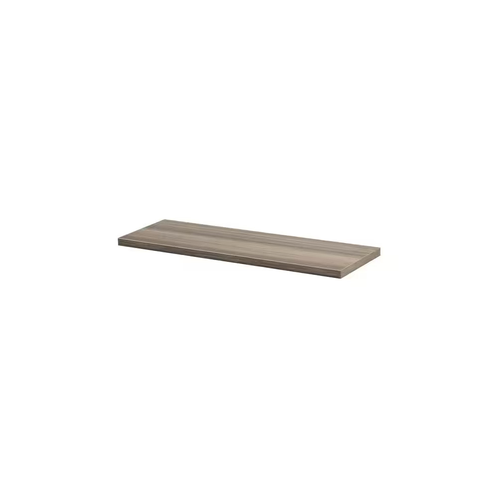 LITE 23.6 In. X 7.9 In. X 0.75 In. Driftwood MDF Decorative Wall Shelf without B
