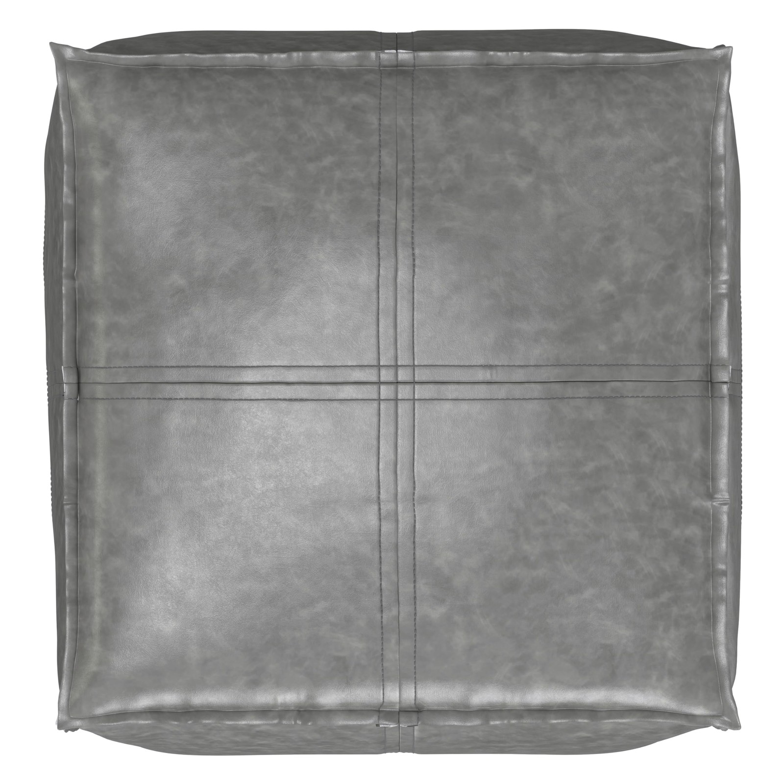 Simplihome Brody – 18 Wide X 14 High Upholstered Vegan Leather Ottoman