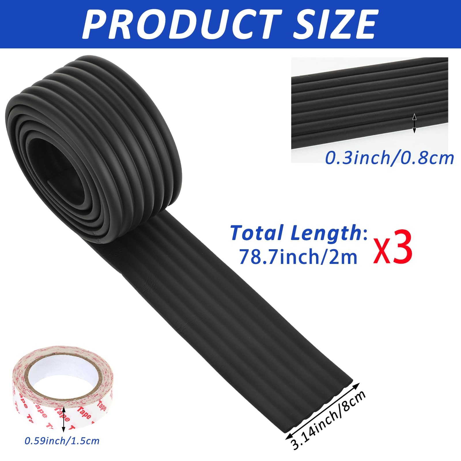 Under Couch Blocker, Rubber Under Sofa Blocker, Under Bed Toy Blockers for Fu…