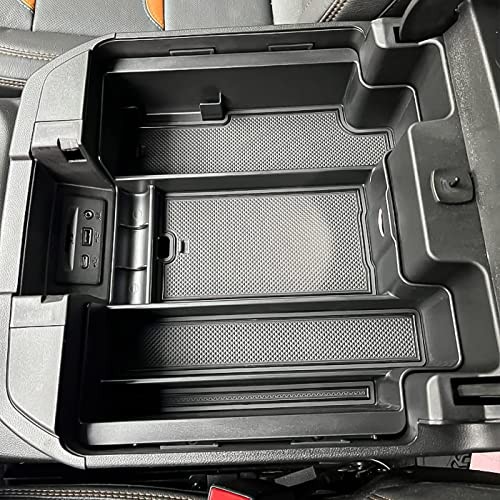 Center Console Organizer Compatible with 2020-2023 Silverado/Sierra black