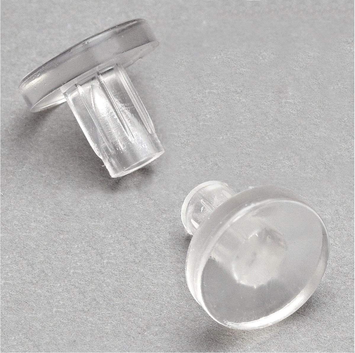 GoodsZone 10/Pack Glass Table Top Bumpers Vinyl Clear Pads Spacers for Patio Fur