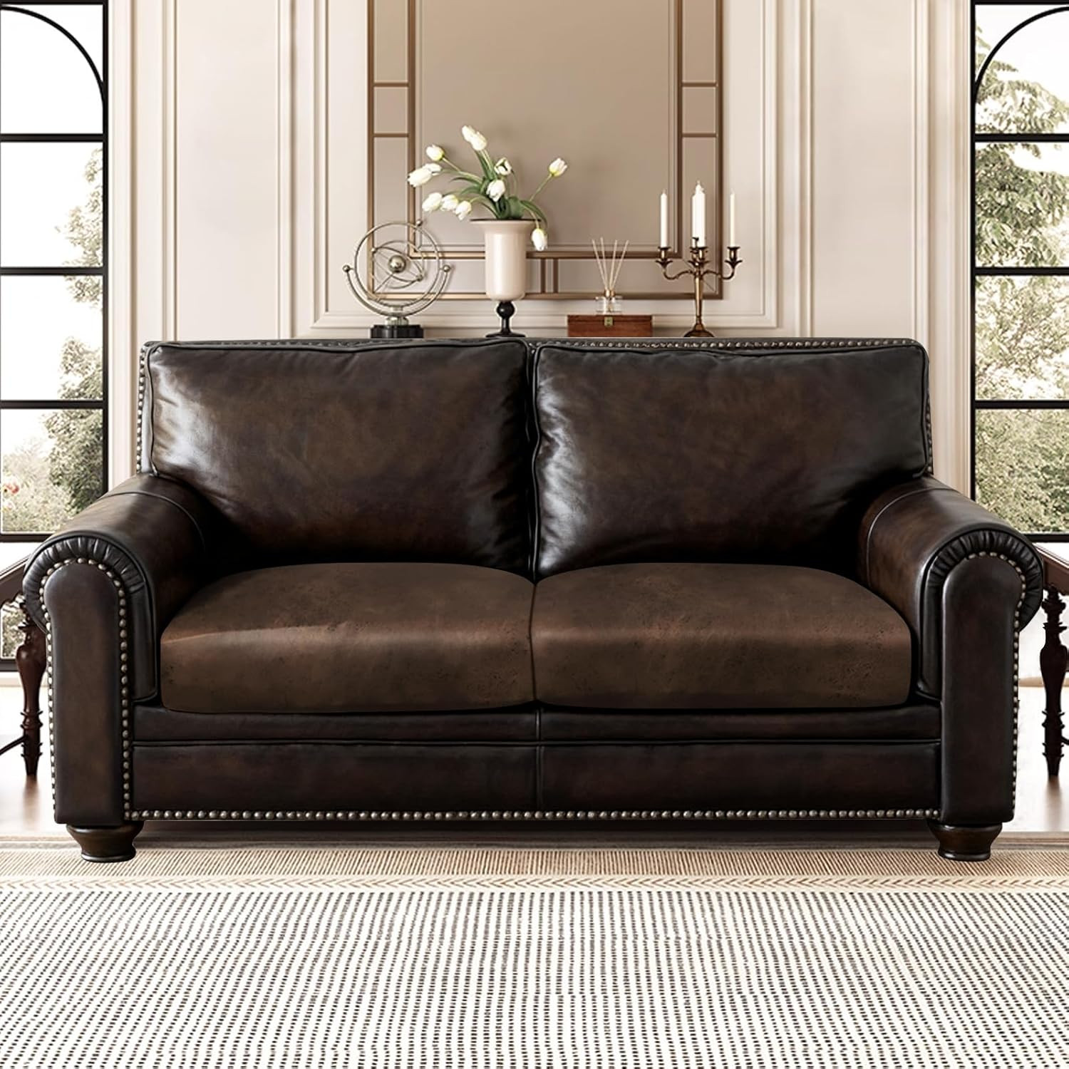 Leather Look Couch Cushion Covers Sofa Seat Slipcovers Sets Couches Furniture Pr