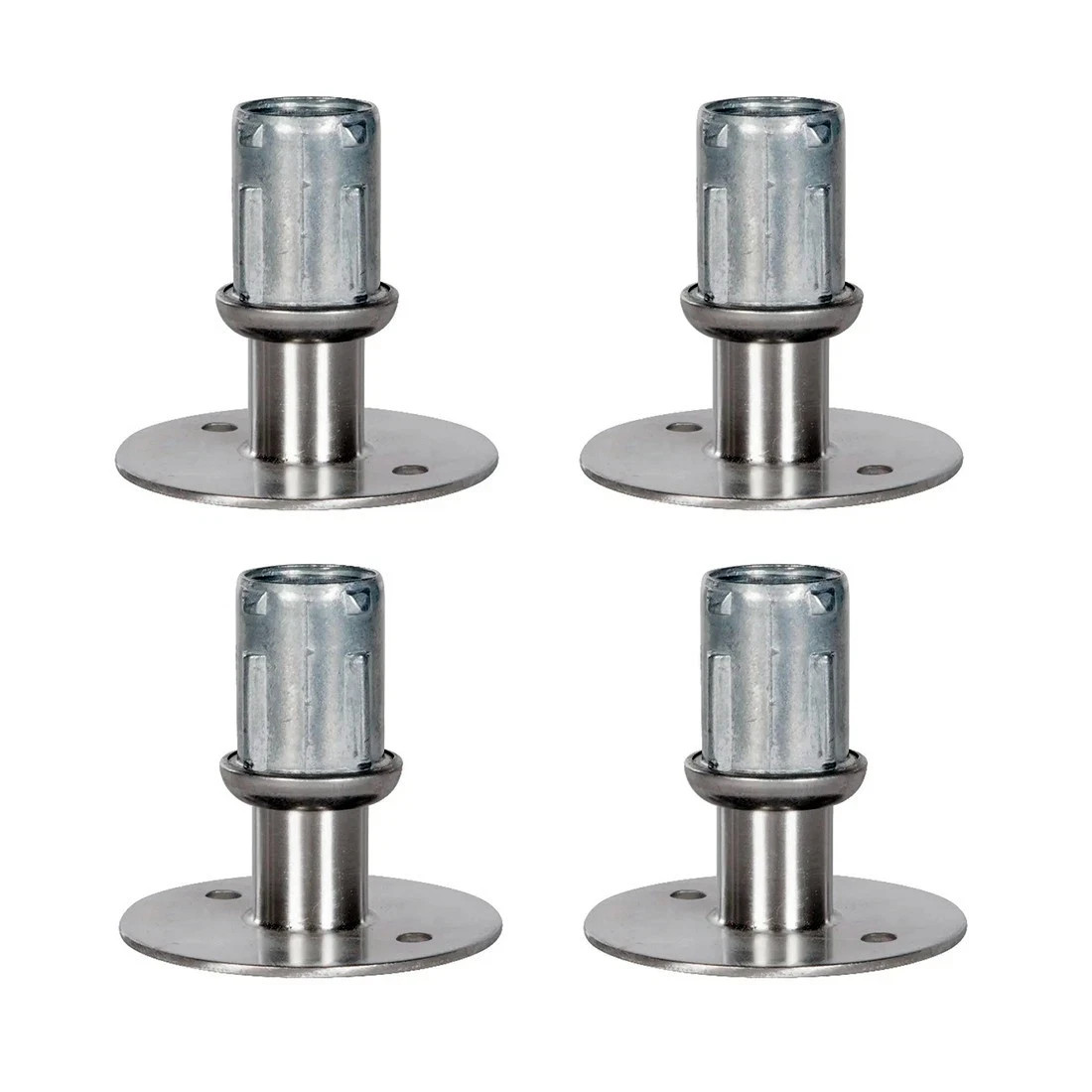 AmGood Stainless Steel Flanged Feet for Stainless Steel 1-1/4 in. O.D. Tubing