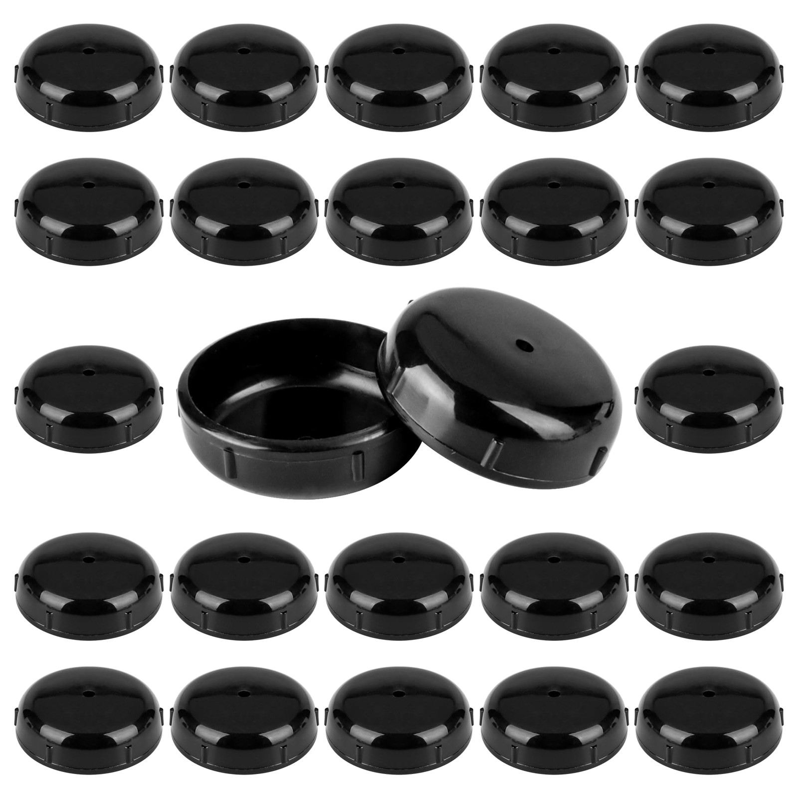 24-Pack Wrought Iron Patio Furniture Feet Caps 1-1/2 Inch Plastic Outdoor Pat…