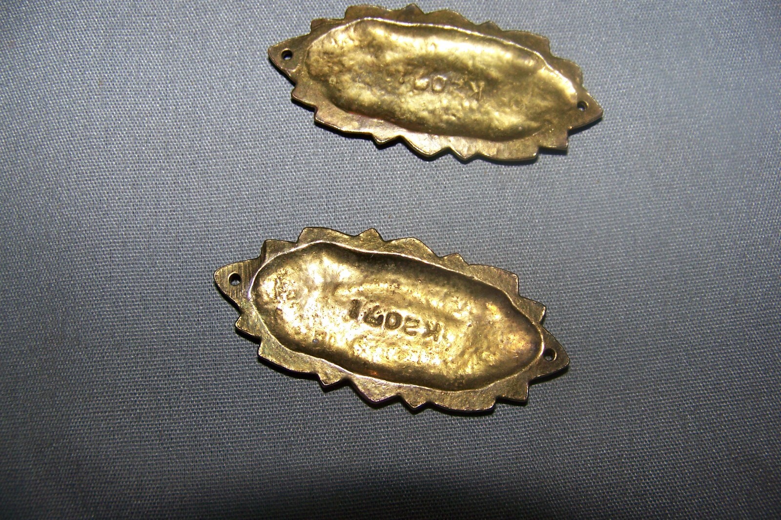 Two, SMALL, Vintage, Solid Brass, Decorative Ormolu – See Tone Description