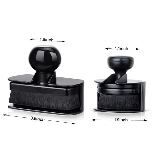 2pcs Large Car Tire Shine Applicator,Vegan Tire Shine Brush – 1 Black & Black