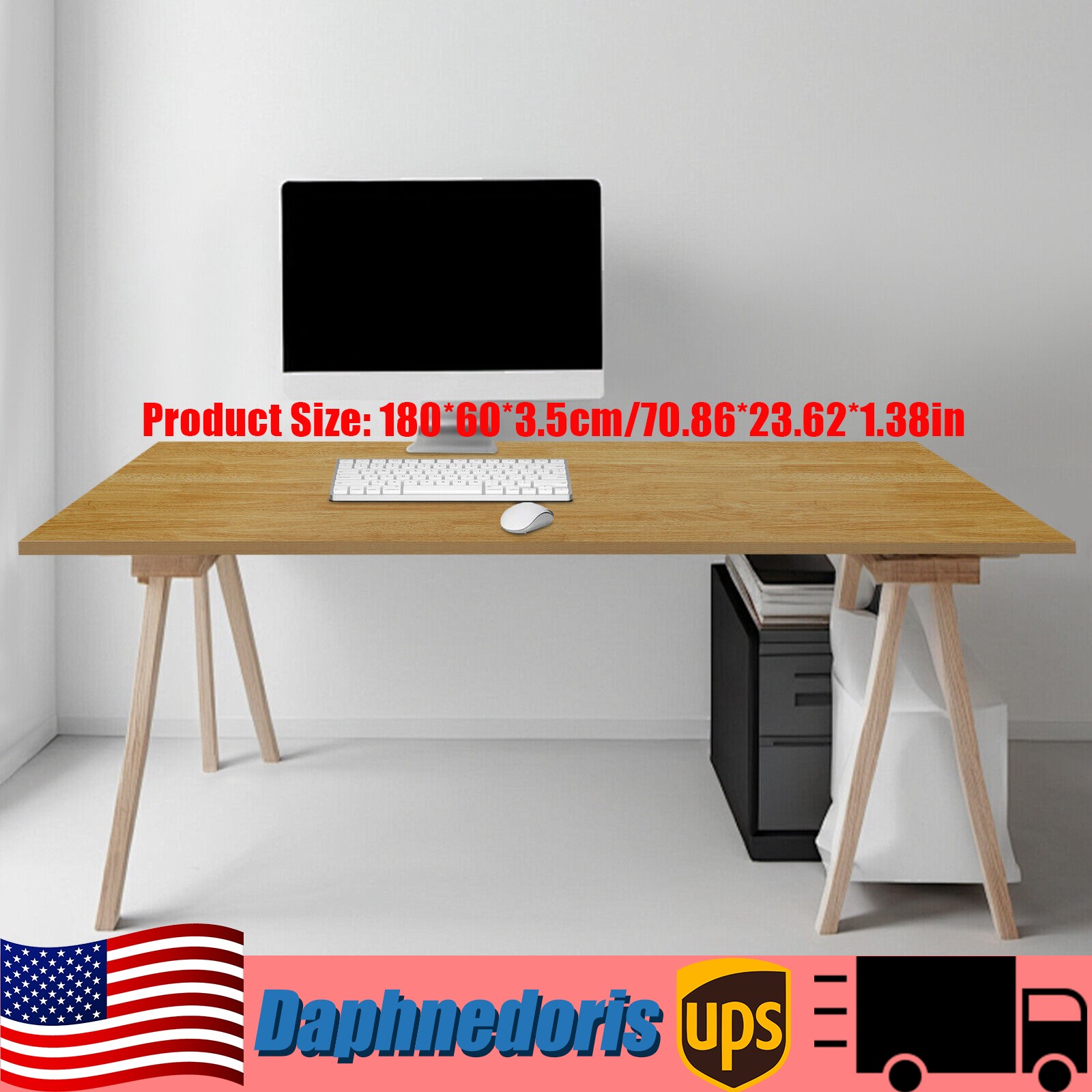 70in Tabletop Rectangular Countertop Plywood Countertop Wood Color for kitchens