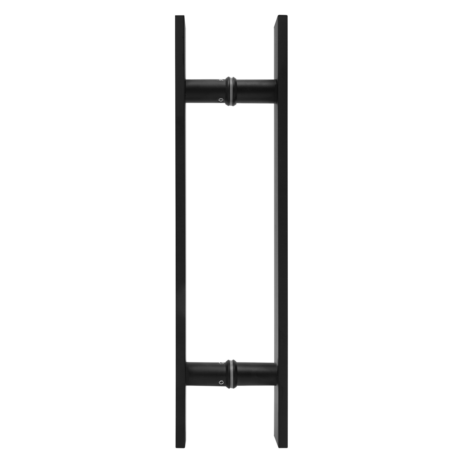 Double-Sided Stainless Steel Push Pull Door Handle Black 44.5 × 4.06 × 15 cm