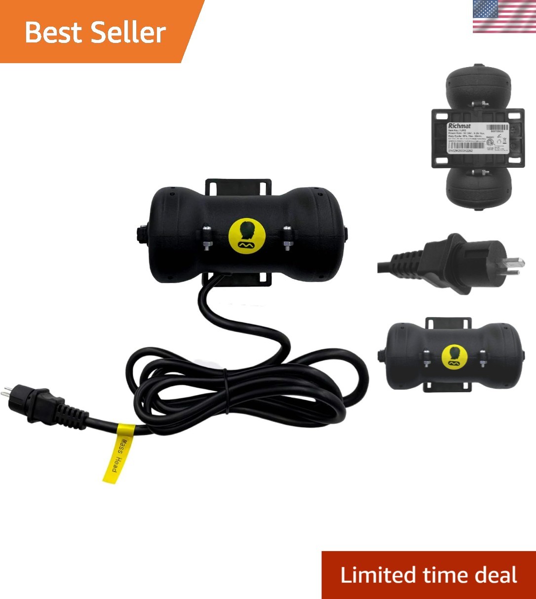 Replace Your Adjustable Bed Massage Motor with Richmat’s Compact Black Version