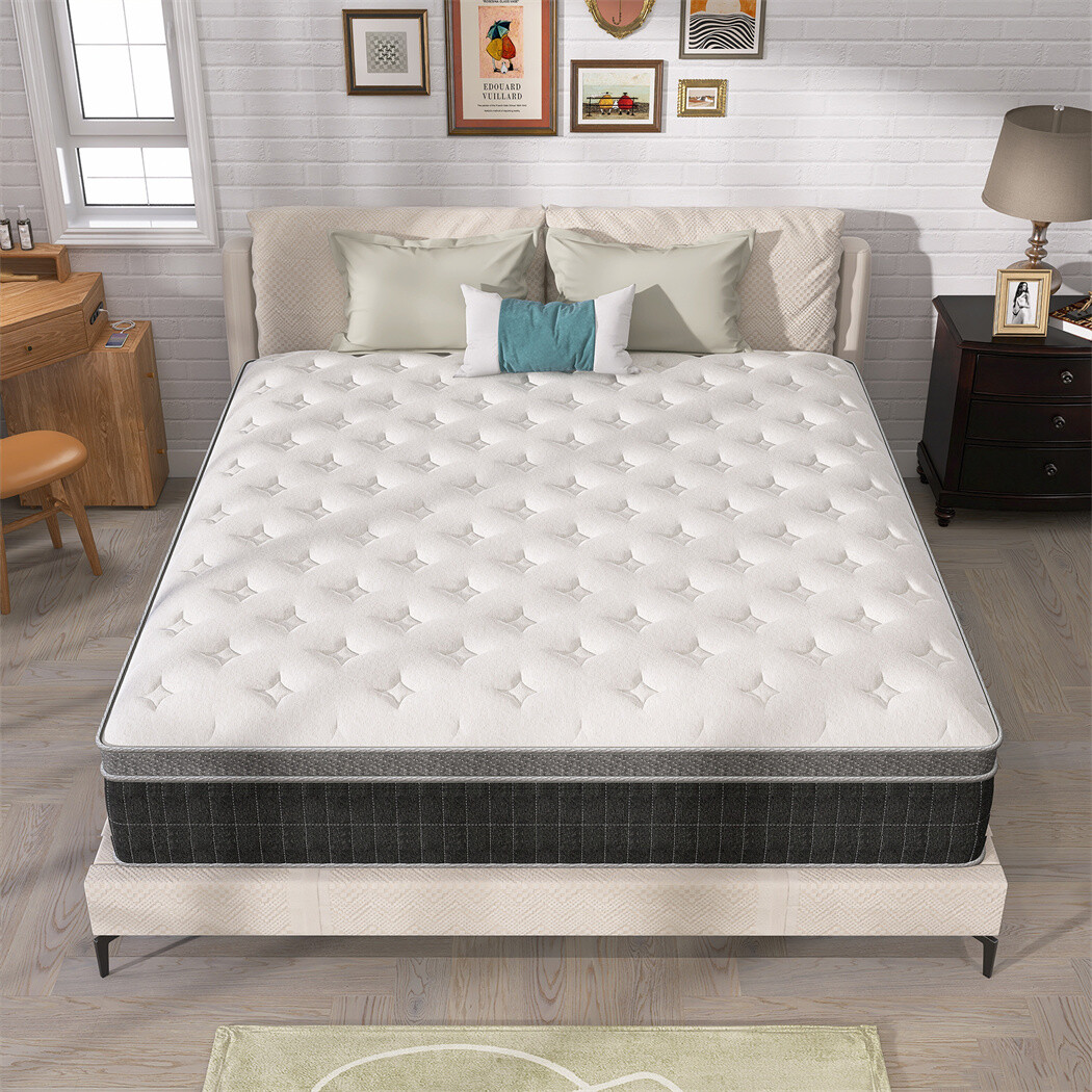10″ 12″ 14″ Twin Full Queen King Mattress Hybrid Memory Foam Spring Bed In A Box