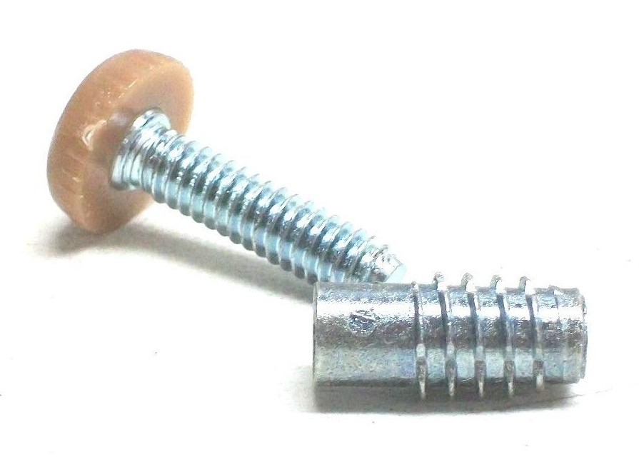 LOT OF 24 1/4-20 ADJUSTABLE FURNITURE LEVELER 5/8″ BASE WITH T NUTS NC