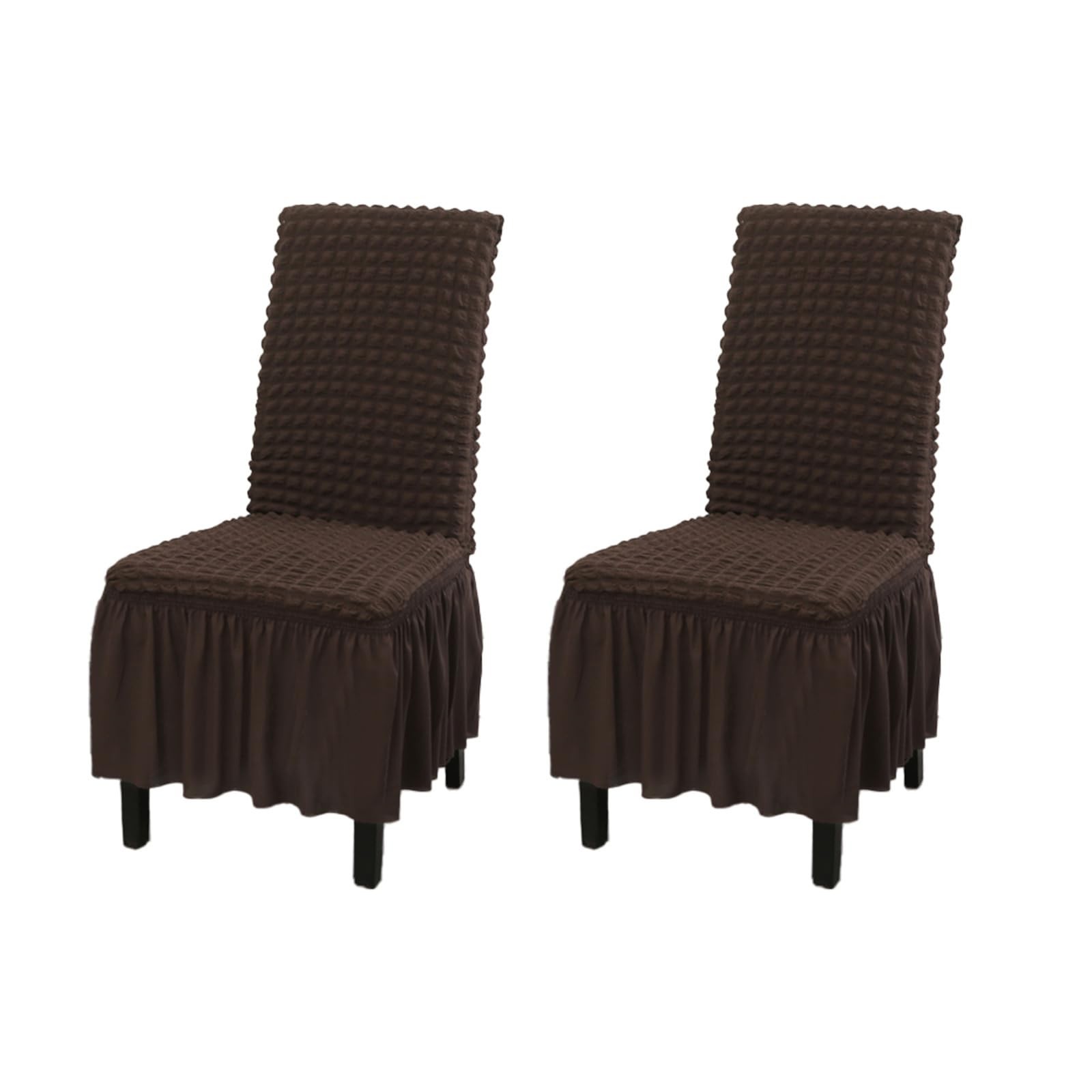 Stretch Washable Chair Covers for Dining Room Set of 2 Removable Chair Covers…