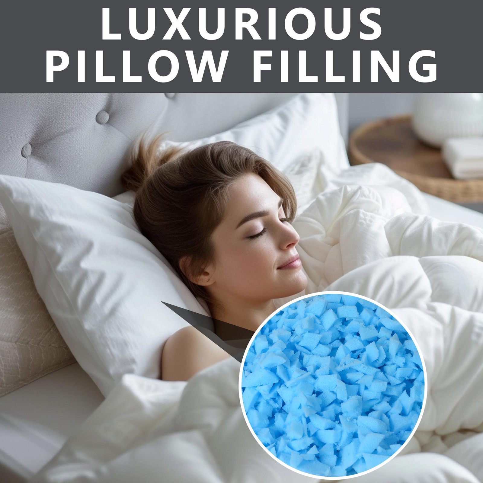10 LBS Bean Bag Filler Comfortable Soft Memory Foam Stuffing Pillow Dog Bed