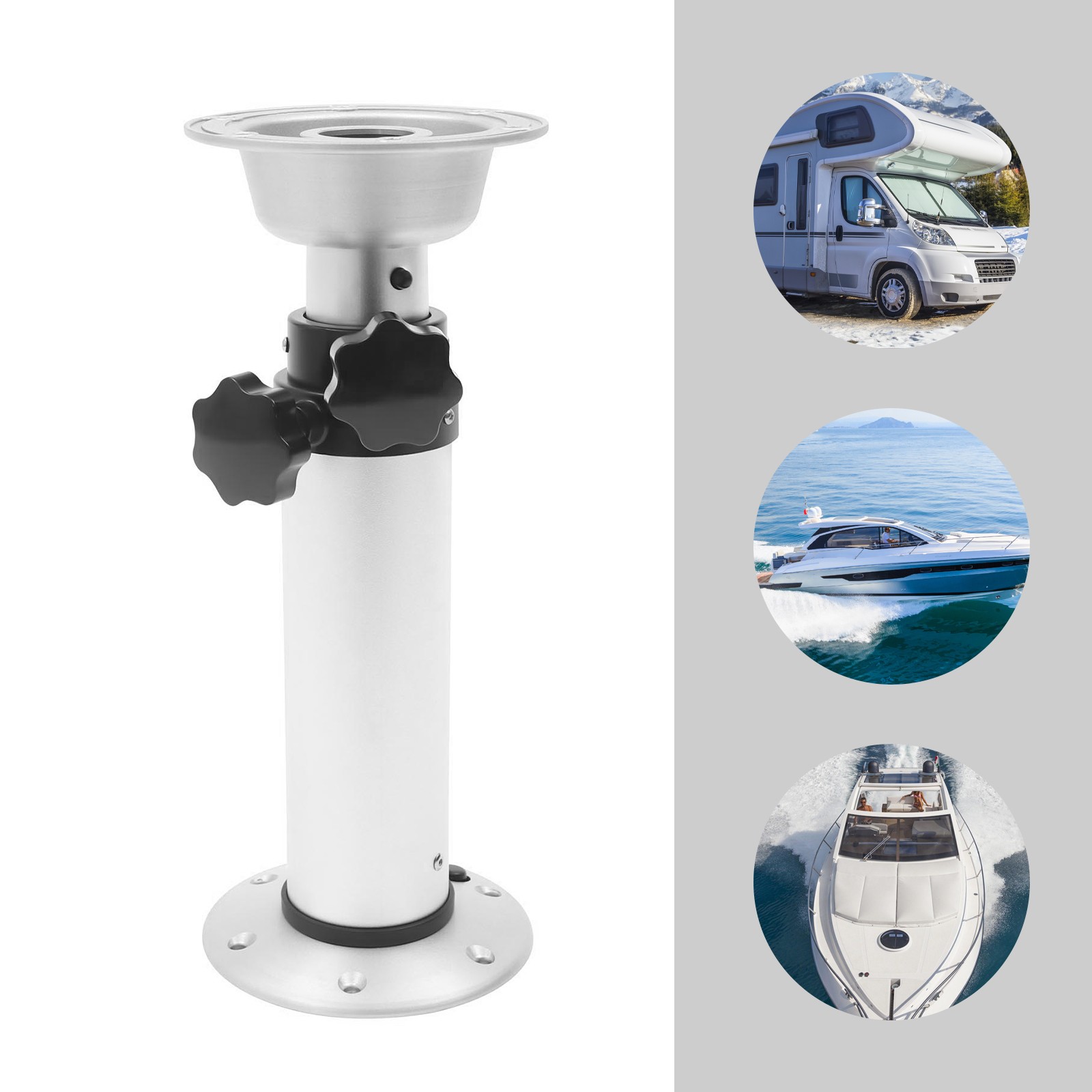 43-74cm Adjustable Table Leg Table Pedestal Stand RV Boat Bar Cafe Table Base