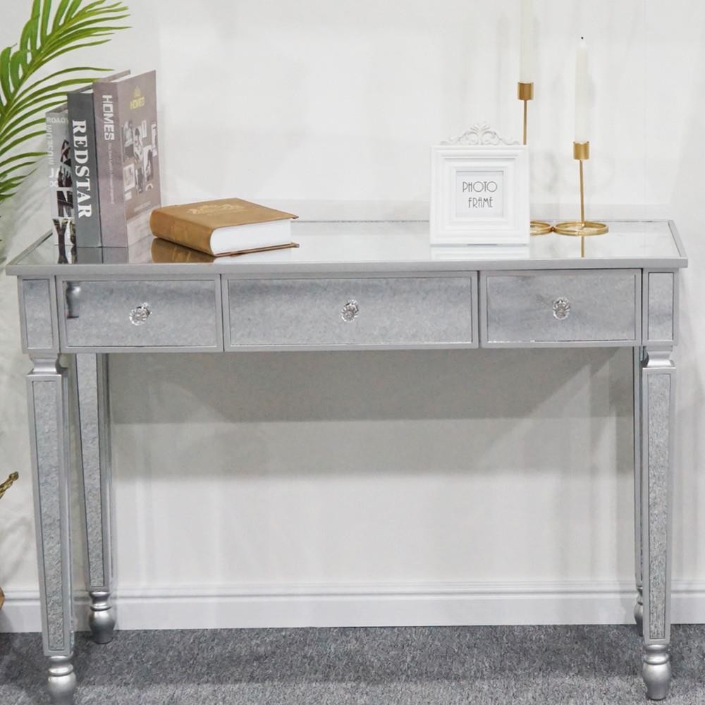 Mirrored Dressing Makeup Table Bedroom Vanity Desk / Livingroom Console Table