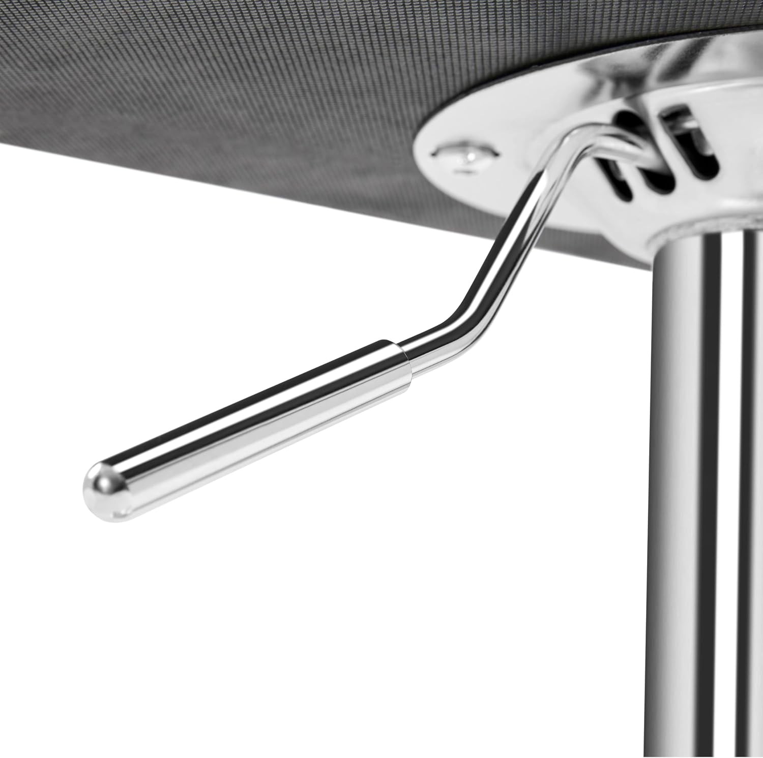 Bar Stools Set of 2 Adjustable PU Leather Swivel Barstools Modern Counter Stools