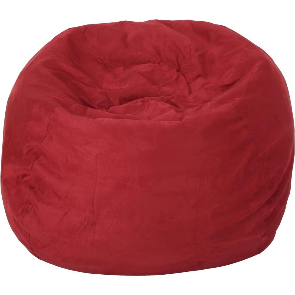 5 ft High-Density Shredded Foam Bean Bag Chair w/ Removable Cover
