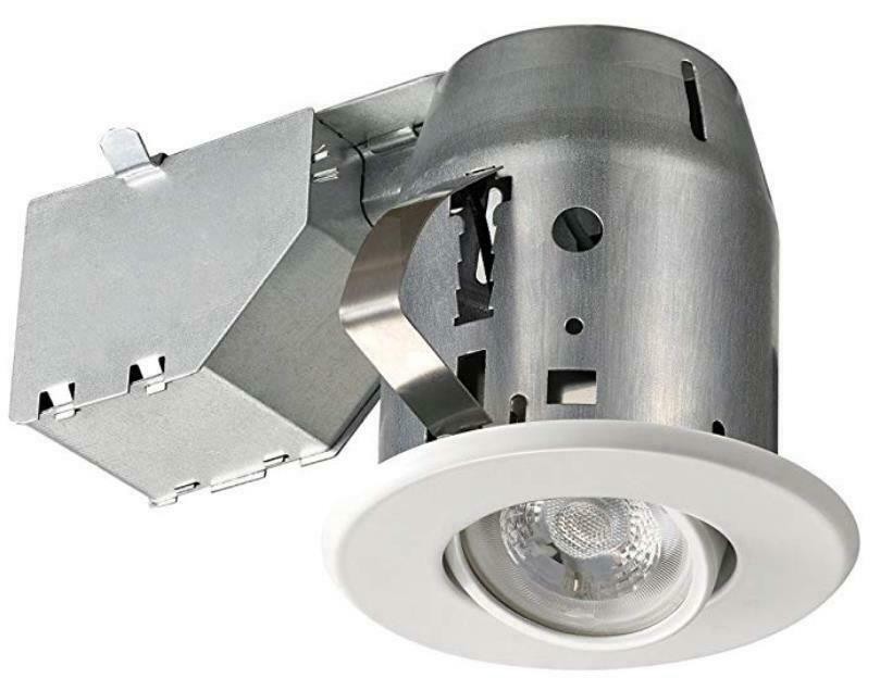 Globe Electric 3″ Swivel Round Trim Recessed Lighting Kit, White Finish, Easy