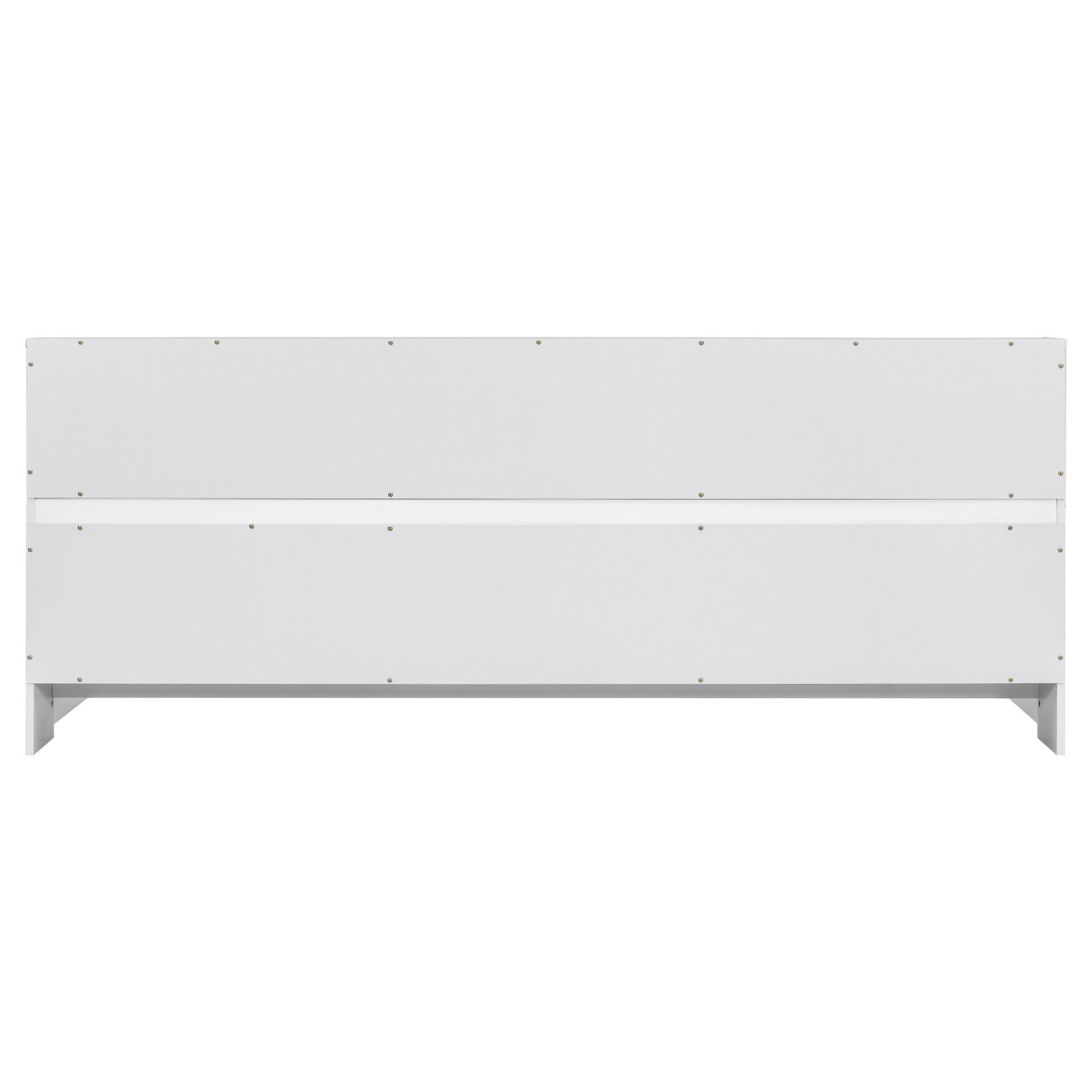 Twin / Full Size Floor Bed With Bookcase Storage Shelves and Guardrails For Kids